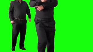 Dancing Chinese Waiters | Green Screen