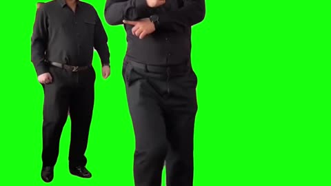 Dancing Chinese Waiters | Green Screen