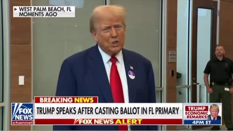 45-47 speaks after casting ballot in Florida primary