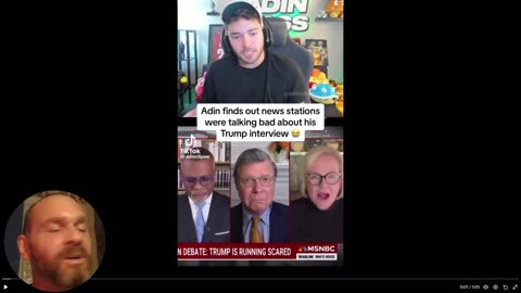 Adin, top streamer who just interviewed Trump, goes off on fake news... Bravo!