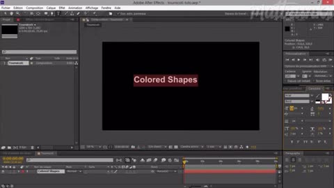 After Effects 3D Space MG Graphic Element Animation VI