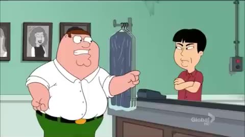 Family guy | peter and chinese washy washy fighy