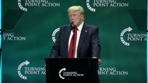 Donald Trump speaks at Turning Point Summit in Florida