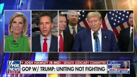 Hawley Reacts To Trump Unifying Republican Party: The Establishment's Dead & That's Good For America