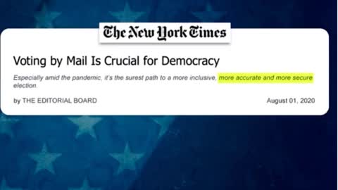 Mail-In Ballots Secure or... The New York Times is Perplexed