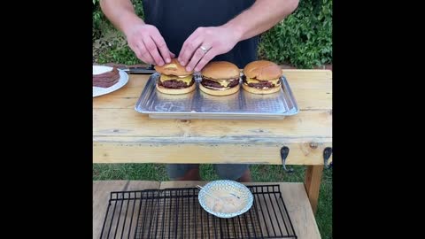 Smoked Burgers on the Traeger