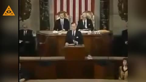 George H.W. Bush 09/11/1990 speech where he mentioned "The New World Order."