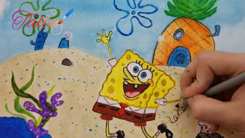 SpongeBob's Acrylic Painting