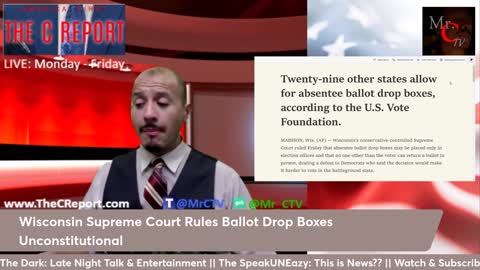 Wisconsin Supreme Court: Ballot Drop Boxes Unconstitutional and Illegal