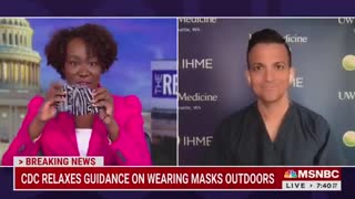 Vaccinated MSNBC Host Brags About Double Masking While Jogging