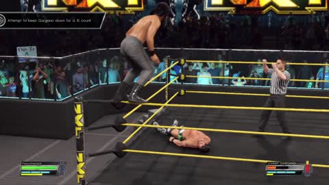 wwe2k22 myrise walkthrough 99, facing Johnny gargano again