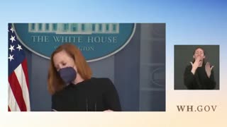 Psaki walks away as Newsmax's Emerald Robinson once again tries to ask her a question