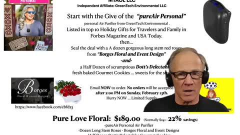 Valentines Day: Pure Love Floral Package - 2022