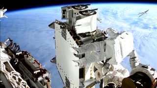 Watch time-lapse video of a ISS spacewalk