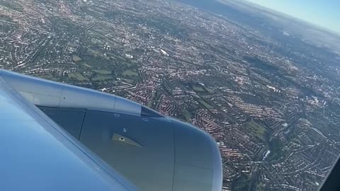 Plane ✈️ landing London view from upper