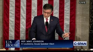 NOW - New U.S. House Speaker Mike Johnson addresses Congress