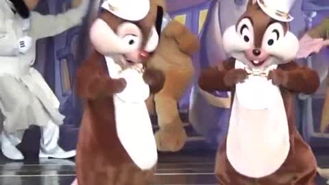 Adorable Twins Chipmunks Show Dance