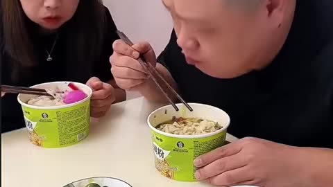 Funny Husband and Wife Eating Delicious Food (PART2)