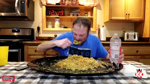 Massive Chicken Curry Challenge | ManVFood | 15000 Calories | Largest Ever!