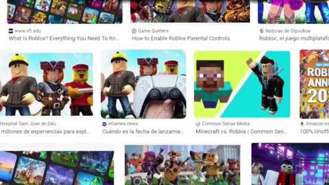 Buscando la Palabra ROBLOX pero si Sale Minecraft el video Termina