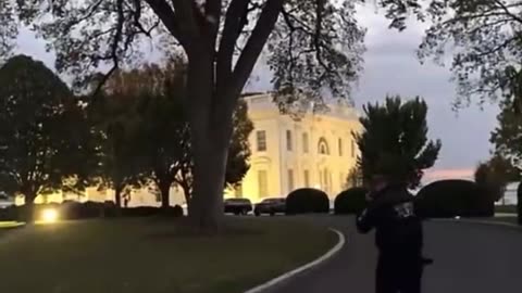 Pro-Palestinian protesters are now climbing up the on the White House
