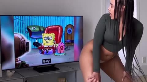 SpongeBob gets the whole view #twerking