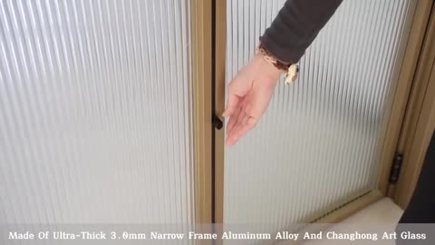 Instime Interior Frameless Folding Glass Door Bifold Door Partition Soundproof Accordion Door