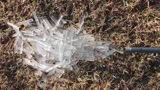 Shooting Ice from a Frozen Hose