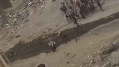 ►🚨▶◾️🇮🇱⚔️🇵🇸 Israeli army shoots a woman holding a child, waving a white flag!