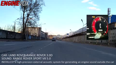 Active sound system ENGINEVOX is installed in the diesel car Range Rover 3.0D | V8 exhaust sound