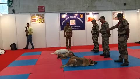 CISF demonstration of Dog Squad