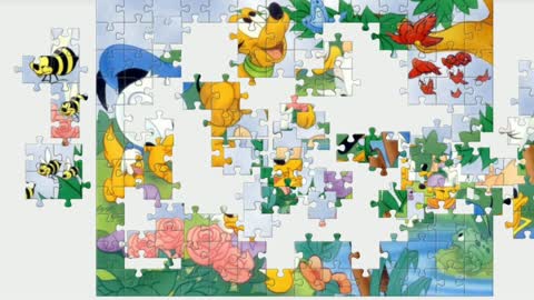 Puzzle. Disney characters as kids.