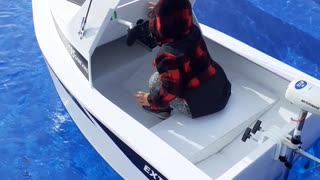 Boy Gets His Own Boat for Third Birthday