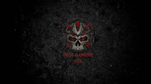 Papa Gaming Hub Logo screen Made On Blender