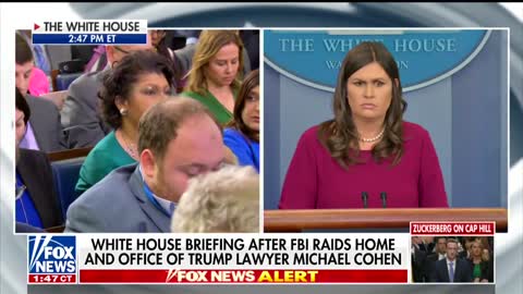 April Ryan Asks If Trump Thought About Stepping Down; Watch Sarah Sanders Response!!