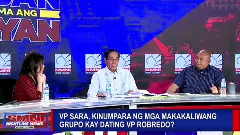 VP Sara, kinumpara ng mga makakaliwang grupo kay dating VP Robredo?