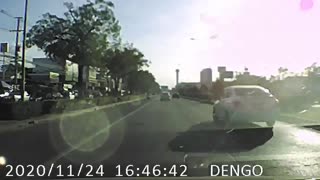 Accident With SUV Crossing Median Narrowly Avoided