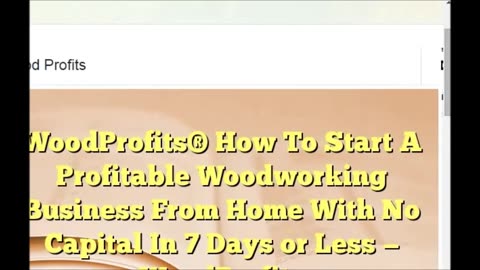 Simple Profitable Woodworking Projects