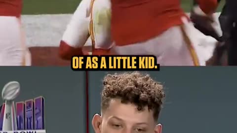 NFL - PatrickMahomes talks about the moment he realized he had won SBLVIII 🏆