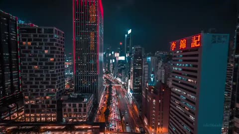 Magic of Hong Kong. Mind-blowing cyberpunk drone video of the craziest Asia's city by Timelab.pro