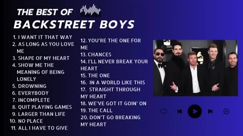 BACKSTREET BOYS greatest hits