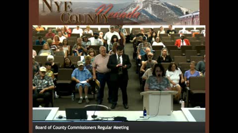 Dee Mounts tells Nye County Commissioners NO MASKS!