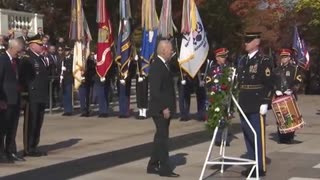 Biden looks LOST again after laying wreath at Tomb of the Unknown Soldier