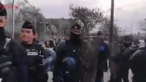 Eiffel Tower Freedom Convoy Protesters