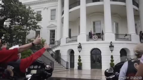 Vet Bikers rally at WH with Trump - May 2020 - Dan Scavino