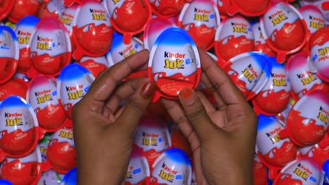 300 Yummy Kinder Surprise Egg Toys Opening - A Lot Of Kinder Joy Chocolate , Kinder Joy Surprise (1)