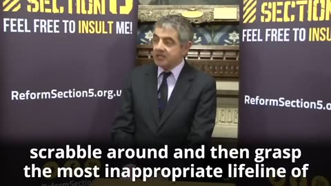 Rowan “Mr Bean” Atkinson on free speech.