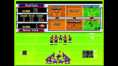 Madden92 (Sega Genesis) Buffalo vs New York Part4