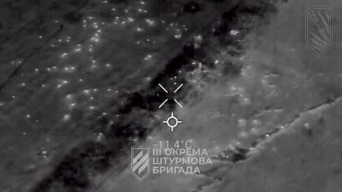 Massive Russian Infantry Group Flees into the Forest as Ukrainian Artillery Rains Down