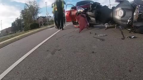 Motorcycle Hit From Behind